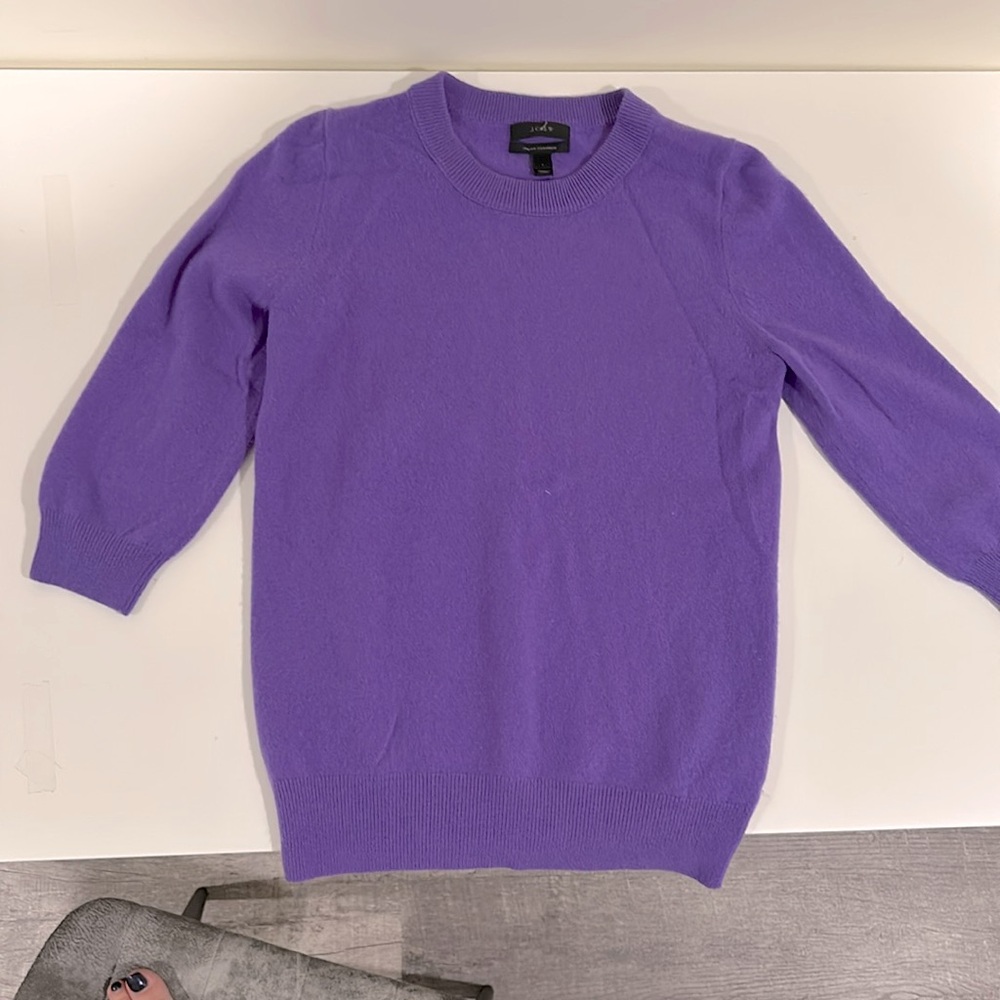 Women’s Jcrew Cashmere 3/4 Sleeve Sweater